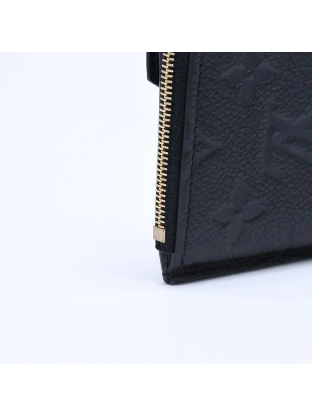 Louis Vuitton Wallet Coin Purse Card Case Porte Cartes Recto Verso Black Gold